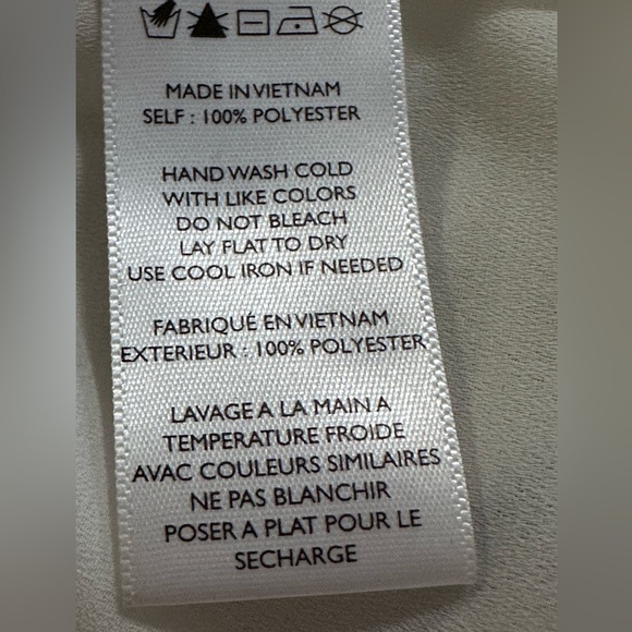 Paper Crane Baby Doll white Floral Print Chiffon Tiered Ruffle Hem Top size M - Picture 5 of 5